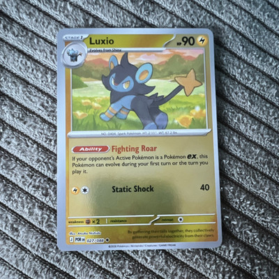 Pokémon Luxio Stage 1 90 HP 40 ATK POR 027/088 2016 English Regular