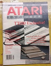 Atari Explorer (Jan/Feb 1991) Vintage Atari Journal Magazine!