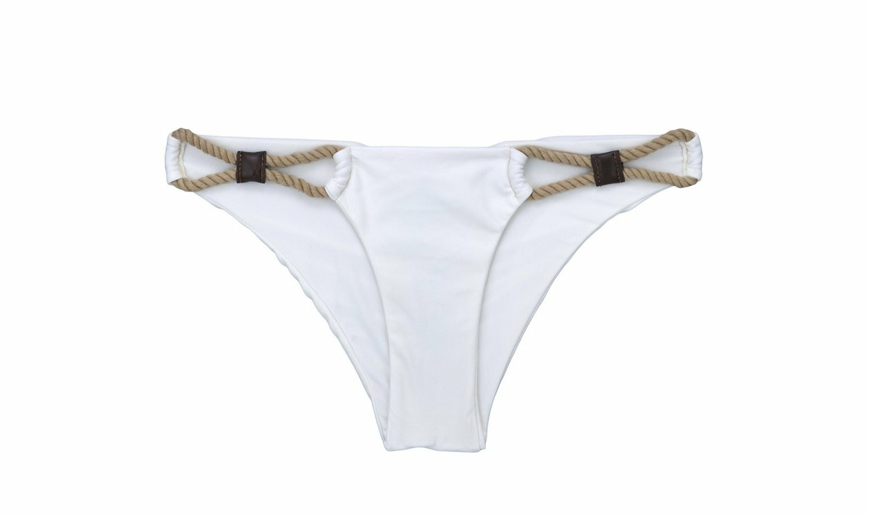 BRAND NEW 2 PC BEACH BUNNY BLAIR IVORY SKIMPY TUBE TOP ALL SIZES BIKINI image 2