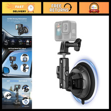 Versatile Suction Cup Mount for Action Cameras, GoPro Hero 13/12/11 MAX, Insta36