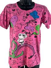 Preview of vtg Y2K innocent world patchwork classic J brand fashion designer tee sz xs