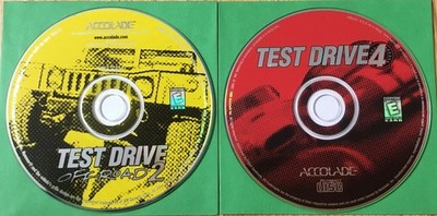 Test Drive 4 & Test Drive Off Road 2 Accolade 1997 Game Lot PC Windows 95 98