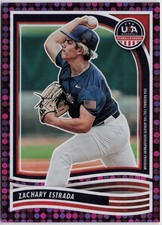 2024 Panini Stars & Stripes USA Baseball #113 Zachary Estrada Purple #/99