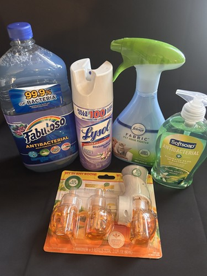 #ad Household Cleaning Lot Of 5 Lysol Febreeze Fabuloso Air Wick Softsoap $13.00