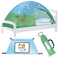 Animal Twin Size Bed Tent for Kids Indoor Fort - Magical Pop Up Dream Tent for M