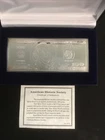 One Quarter Pound Of Pure .999 Silver Bar Of $100 Federal Reserve Note, COA