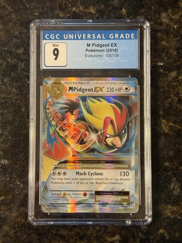 M Pidgeot-EX graded CGC 9 for sale on eBay