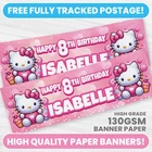 PERSONALISED HELLO KITTY BANNER ANY NAME PARTY HELLO KITTY PHOTO BANNERS