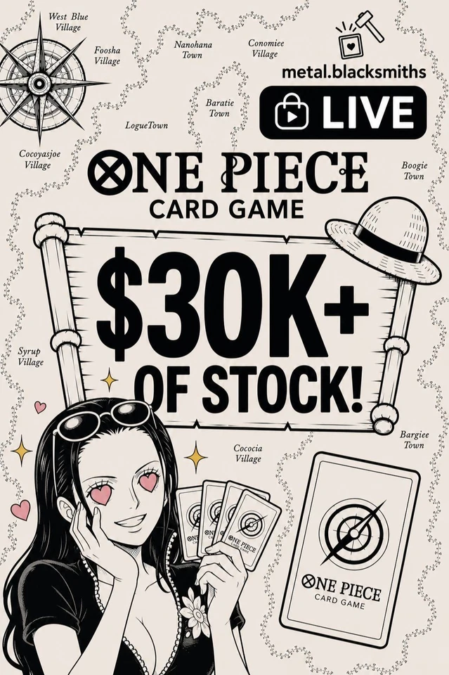 ⚡ MASSIVE ONE PIECE INVENTORY 📦 🎁 30K+ Stock 🎡Wheel Spin on $30+ Order