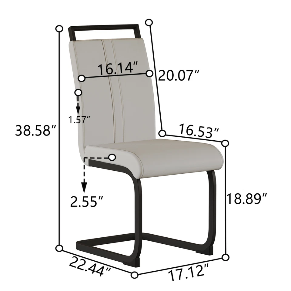 35.43in*33.66in*20.08in Walnut Circular Dining Table 2 Chair 1 Table - Image 3 of 4