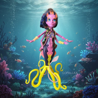 MONSTER HIGH DHB49 GREAT SCARIER REEF - KALA MER`RI MERRI / MATTEL 2015 - Bild 1 von 2