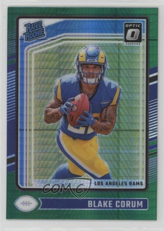 2024 Panini Donruss Optic Rated Rookie Green Hyper Prizm Blake Corum #208 1ce5