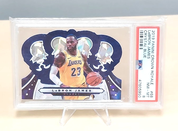 2019-20 Panini Crown Royale - LeBron James #68 Crystal Blue /99 Lakers GOAT