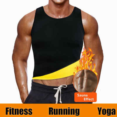 Compression Vest Men Neoprene Vest Men'S Heat-Trapping Sweat Vest Fat Burner