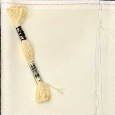 Cross Stitch 25 count Lugana even weave Zweigart Daffodil medium light yellow