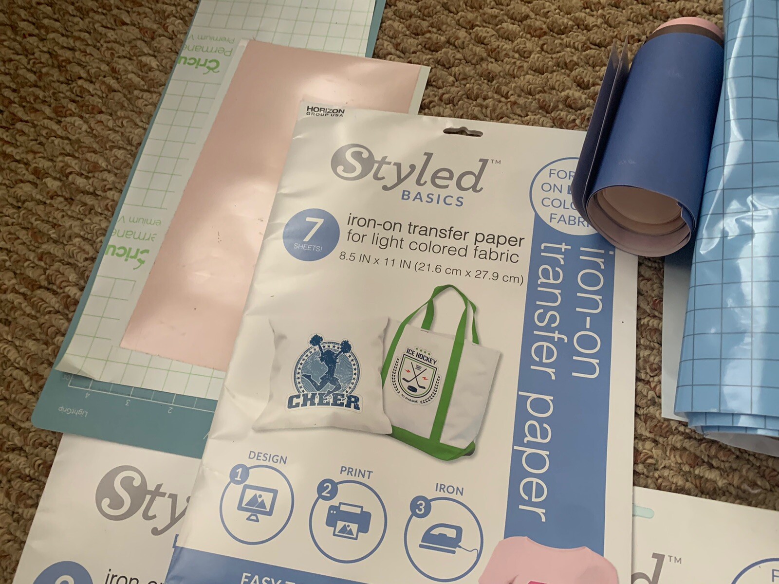 Cricut Lot Tools Accessories Bundle Fabric Transfers Blades Infusible