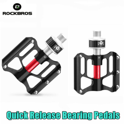 RockBros Ultralight Folding Bike Pedals Quick Release MTB Road