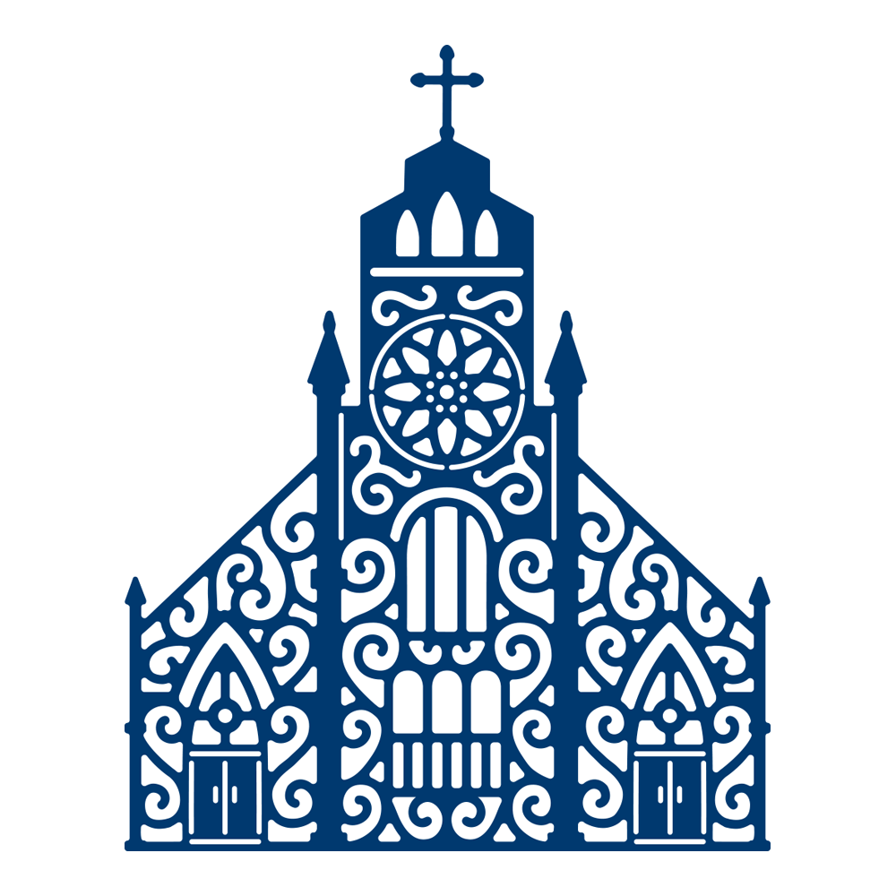 Tattered Lace CATHEDRAL Die - D1110 - Wedding & Christening Church Service ETC