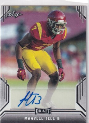 Leaf NFL 2019 No. BA-MTI Marvell Tell III Autograph Draft