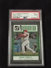 #/349  Mike Trout 2017 Panini Donruss Dominators Silver D-2 PSA 9