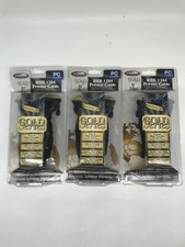 Lot Of 3 Belkin Gold Series IEEE 1284 DB25 MALE 10 feet Parallel Printer Cable