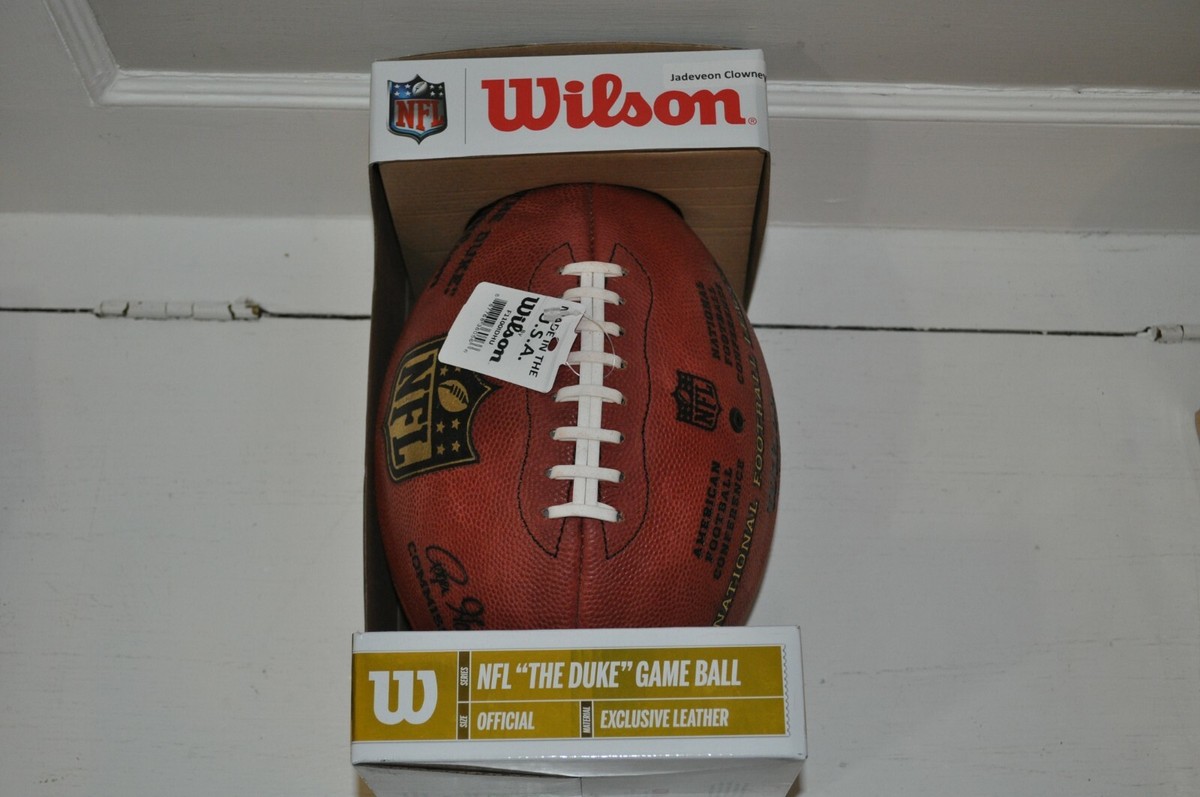 NFL Authentic Wilson The Duke Game Football Signed By