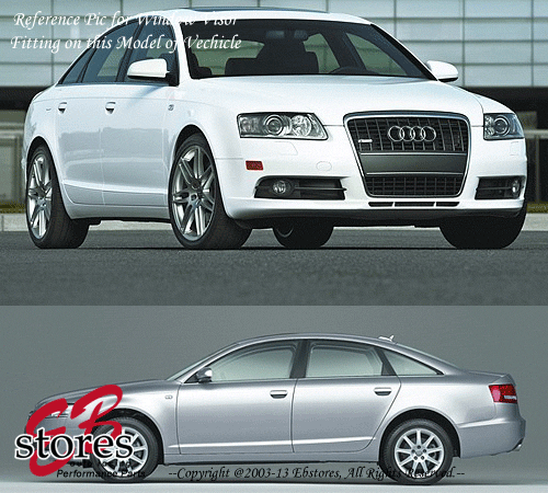 2.0mm Thickness Outside Mount Window Visor Rain Guard Audi A6 05-11 4pcs - Bild 4 von 4