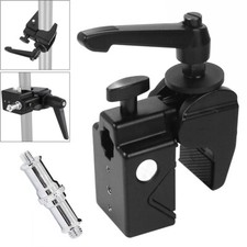 Super Clamp | 1/4" 3/8" Reversible Stud | Camera Light Photo Studio Video Mount