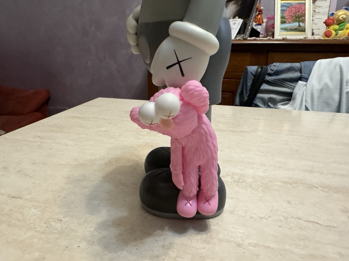 Kaws Share Medicom Toys 2020 in vinile 30 cm grigio orsetto rosa