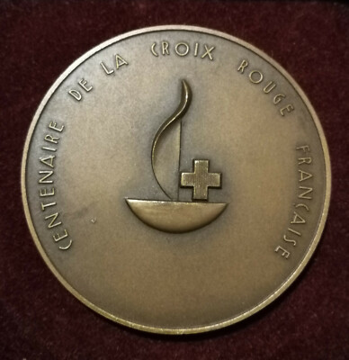MÉDECINE - SOCIÉTÉS MÉDICALES - MÉDECINS/CHIRURGIENS - ASSISTANCE PUBLIQUE Médaille, Centenaire de la croix-rouge fme_914430 Médailles