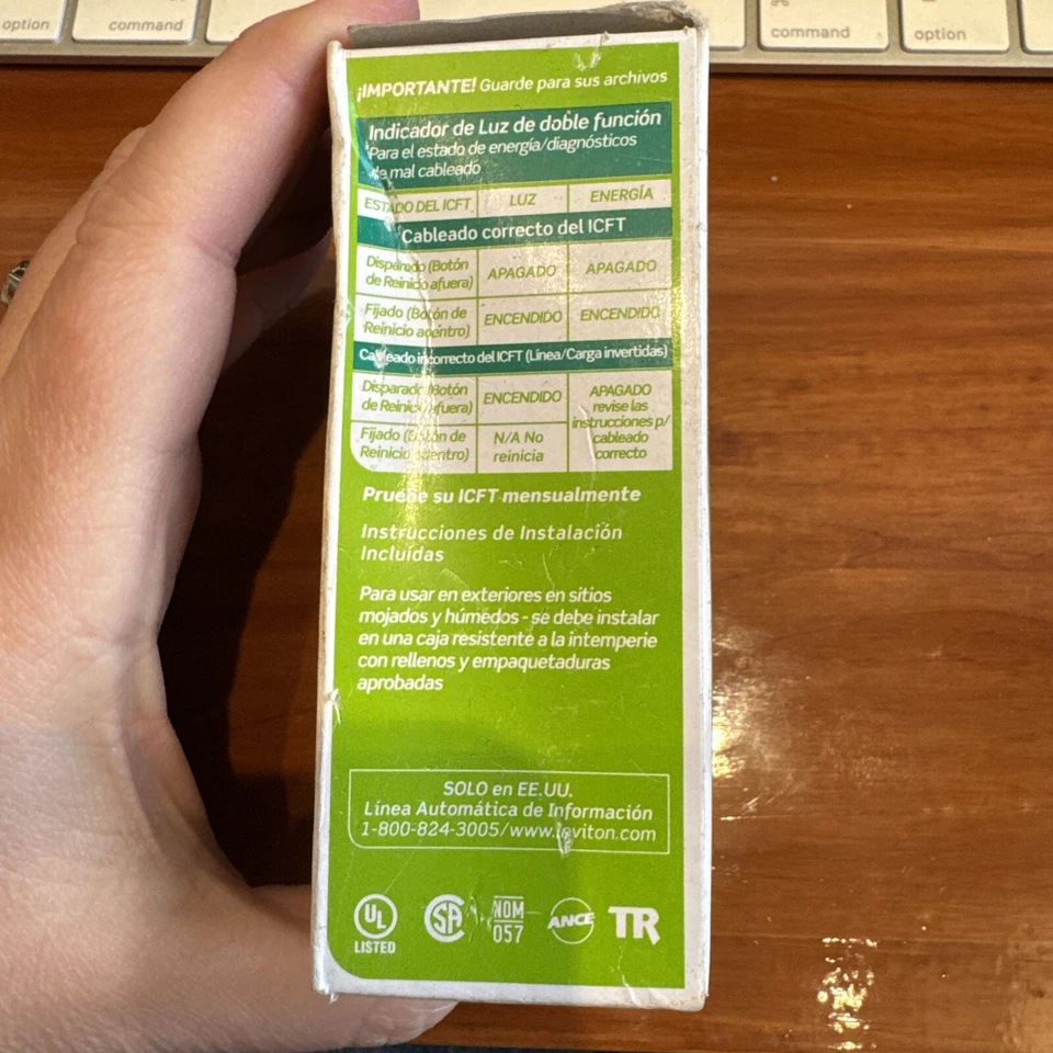 NIB! LEVITON Smartlockpro W7599-TKW 15A-125V For Outdoor Use - Image 4 of 4