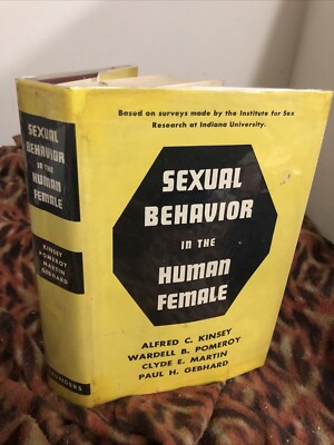 RARE 1ST Sexual Behavior in the Human Female by Alfred C Kinsey 1953 Hardcover