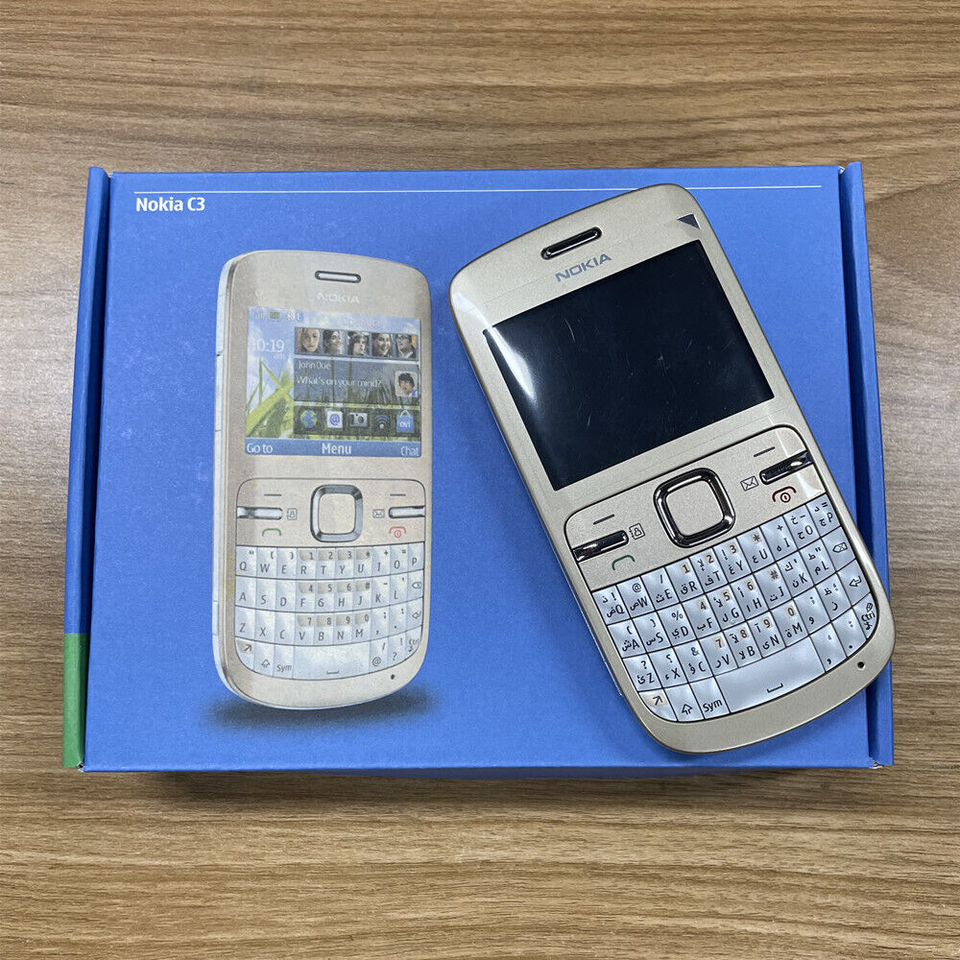 Original Nokia C Series C3-00 Bluetooth FM JAVA 2MP Unlocked WIFI ...