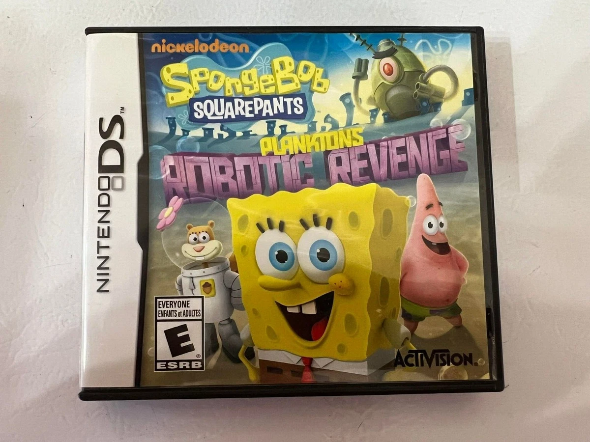 Nintendo DS SpongeBob Squarepants Planktons Robotic Revenge Game