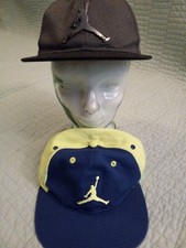 Lot of 2 Youth Snapback Air Jordan Jumpman Logo Flat Brim Caps