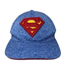 Superman Boy's Snapback Hat Blue Red Size OS Embroidered Logo