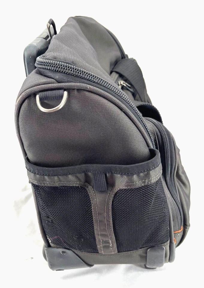 Briggs & Riley Black Travel Portable Overnight Rolling Carry-On Bag Luggage - Image 3 of 4