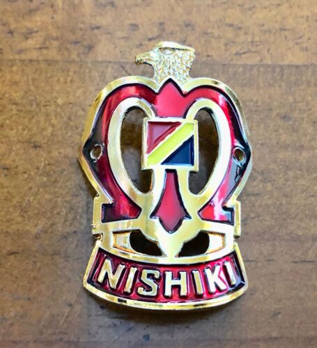 Nishiki Head badge - Gold  - old school bmx - Photo 1 sur 1