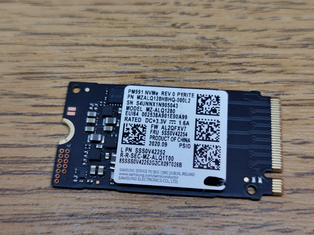 NVMe 128GB 9枚 PM991 MZ-VLQ1280 Samsung PM991 MZ-VLQ1280 128 GB NVMe 80mm Solid State Drive