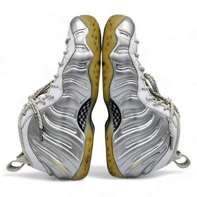 Nike Air Foamposite One Shoes Chrome White Silver AA3963-100