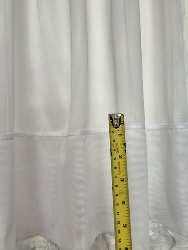 PLAIN JANE WHITE NET CURTAINS DROPS: 50" - 70" x WIDTHS 1-10 METRES - Picture 2 of 2