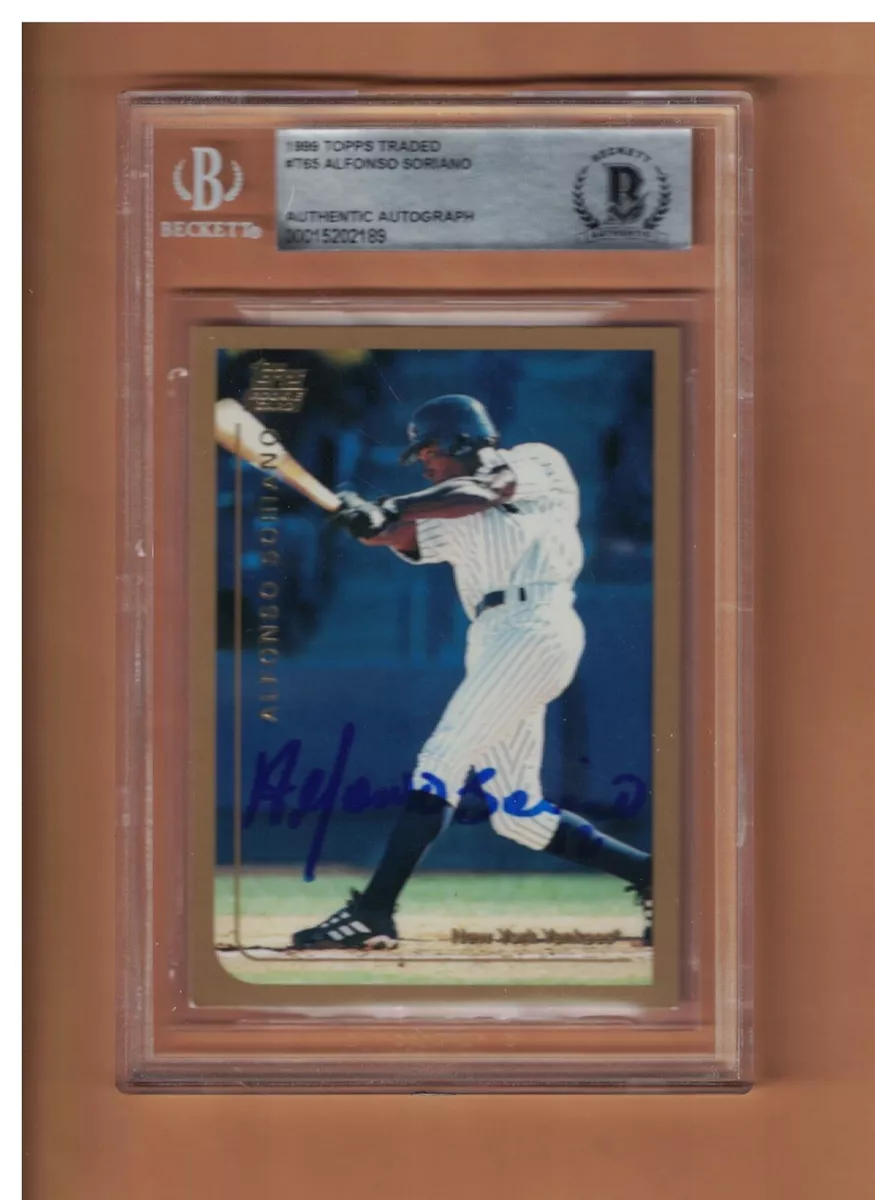 Alfonso Soriano - Trading/Sports Card Signed