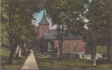 Postcard Campus Showing Lee Chapel Washington Lee University Lexington VA 