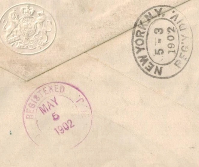 Capa registrada Granada 1902 OHMS com SG 48-53 1/2d-3d CV L60x4 = L240 - Imagem 4 de 4