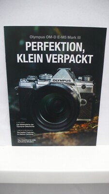 2020 OLYMPUS OMD E M5 MARK III 3 KAMERA KATALOG PROSPEKT CAMERA CATALOG BROCHURE