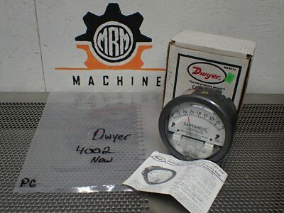 #ad #ad Dwyer 4002 CAPSUHELIC Pressure Gauge 0 2 Inches Of Water 500PSIG New Old Stock $129.99