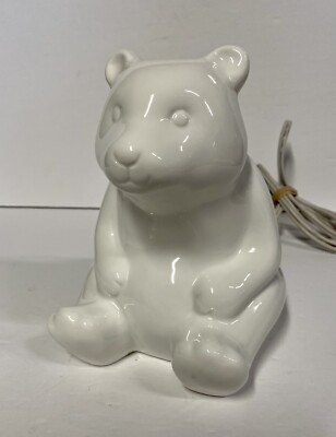 White 7  Polar Bear Nursery Decor Night Light Table Lamp Target 12/16