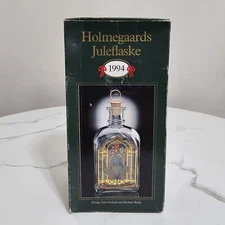 Holmegaard's Christmas Bottle 1994 Made In Denmark 