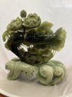 Jadeite Koi Sculpture Carving Statue Japanese Natural Jadeite - 31 Pounds!