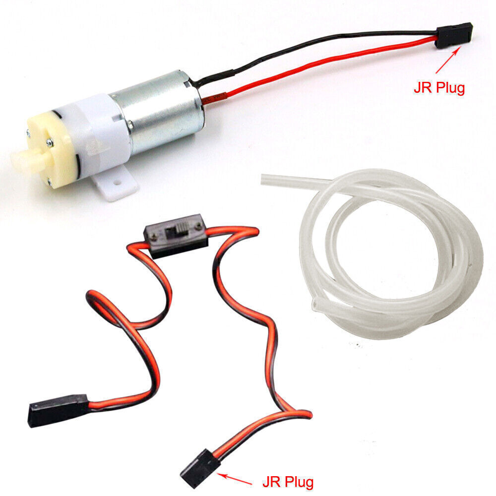 RC Boat Accessories 3-6V 370 Cooling Water Pump / JST / JR Plug Switch / Tube